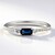 Bague en or et Saphir bleu de Ceylan