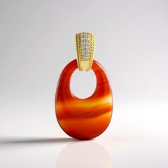 Ciondolo in argento con Onice Rossa