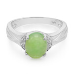 Kaiserlicher Chrysopras-Silberring