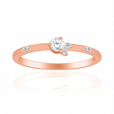 Anillo en oro con Diamante SI1 (G) (Annette)