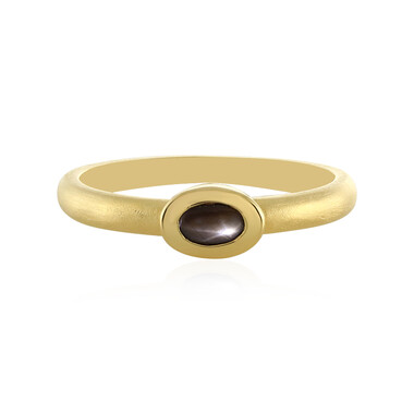 Anillo en plata con Zafiro estrella negra (MONOSONO COLLECTION)