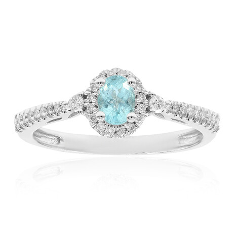 Gouden ring met een Paraiba toermalijn (CIRARI)