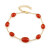 Zilveren armband met een carneool (KM by Juwelo)
