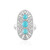 Anillo en plata con Turquesa bella durmiente