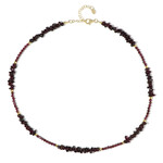 Mosambik-Granat-Silberhalskette