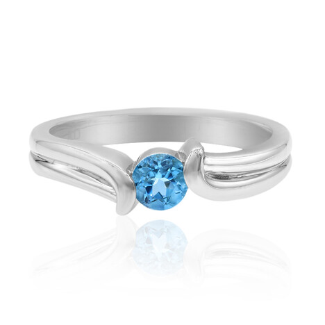 Santa Maria-Aquamarin-Silberring