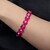 Pinkfarbenes Tigerauge-Armband