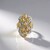 Anello in argento con Zircone Canarino