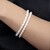Bracelet en argent et Perle blanche de culture d'eau douce