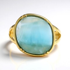 Anello in argento con Larimar