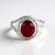 Anello in argento con Rubino del Madagascar (de Melo Essence)