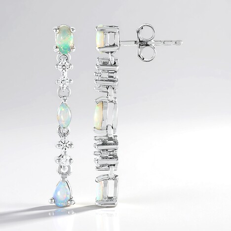 Orecchini in argento con Opale Australiano