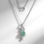 Collana in argento con Avventurina Verde