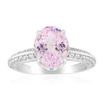 Bague en argent et Kunzite