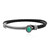 Zilveren armband met een Groene Turqoois (Desert Chic)