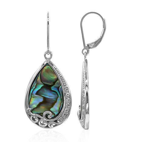 Pendientes en plata con Concha de Abalone (Art of Nature)