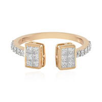 18K SI1 (H) Diamond Gold Ring