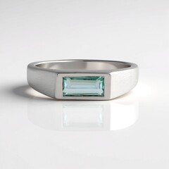 Anello in argento con Smeraldo Color Paraiba
