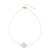 Halsketting met een witte kwarts