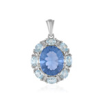 Farbwechsel-Fluorit-Silberanhänger