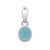 Aquamarin-Silberanhänger