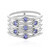 Bague en argent et Tanzanite