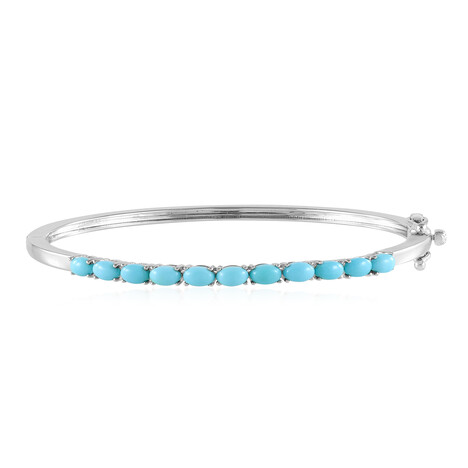 Sleeping Beauty Turquoise Silver Bangle (Faszination Türkis)