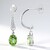 Orecchini in argento con Topazio Kiwi