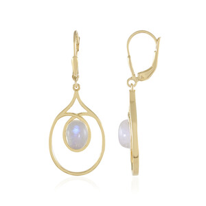 Blue Moonstone Silver Earrings (KM by Juwelo)