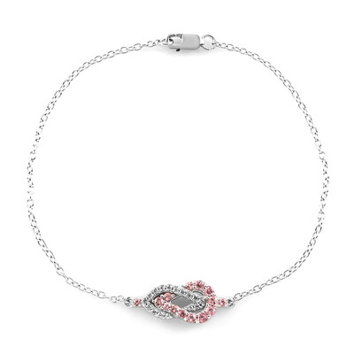 Bracciale in argento con Tormalina Rosa Nigeriana