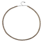 Smoky Quartz Silver Necklace