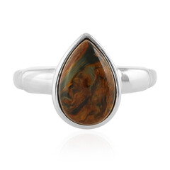 Anello in argento con Pietersite Dorata