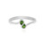 Anello in argento con Diopside Russo