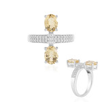 Anello in argento con Berillo Giallo