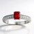 Anello in argento con Zircone Rosa