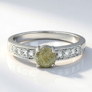 Romanian Spectrolite Silver Ring