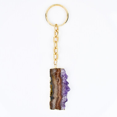 Accessorio in acciaio inossidabile con Ametista