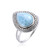 Anello in argento con Larimar
