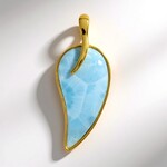Ciondolo in argento con Larimar