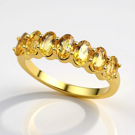 Anello in argento con Scapolite Cognac