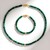 Parure in argento con Malachite (Adela Silber)