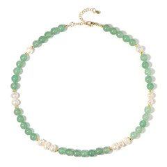 Edelstein-Silberhalskette