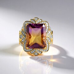 Anello in oro con Ametrina (SUHANA)