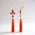 Orecchini in argento con Calcedonio Arancione (KM by Juwelo)