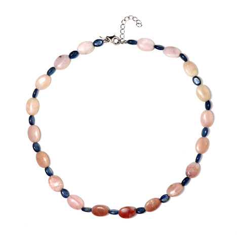 Edelstein-Silberhalskette