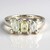 Anello placcato in platino con Tormalina Cuprian