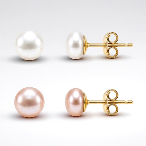 Orecchini in argento con Perla d'Acqua Dolce Bianca