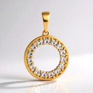 9K I2 Brown Diamond Gold Pendant (SUHANA)