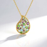 Collana in argento con Zircone Ratanakiri (KM by Juwelo)