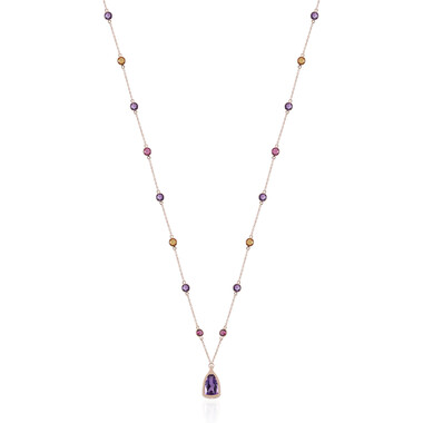 Amethyst-Silbercollier (KM by Juwelo)